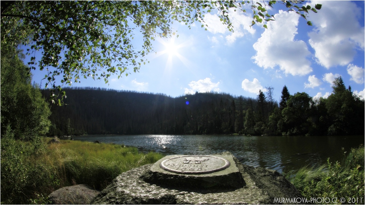 U jezera Plešný